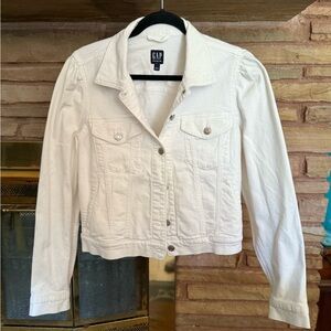 GAP Women's White Jean Jacket